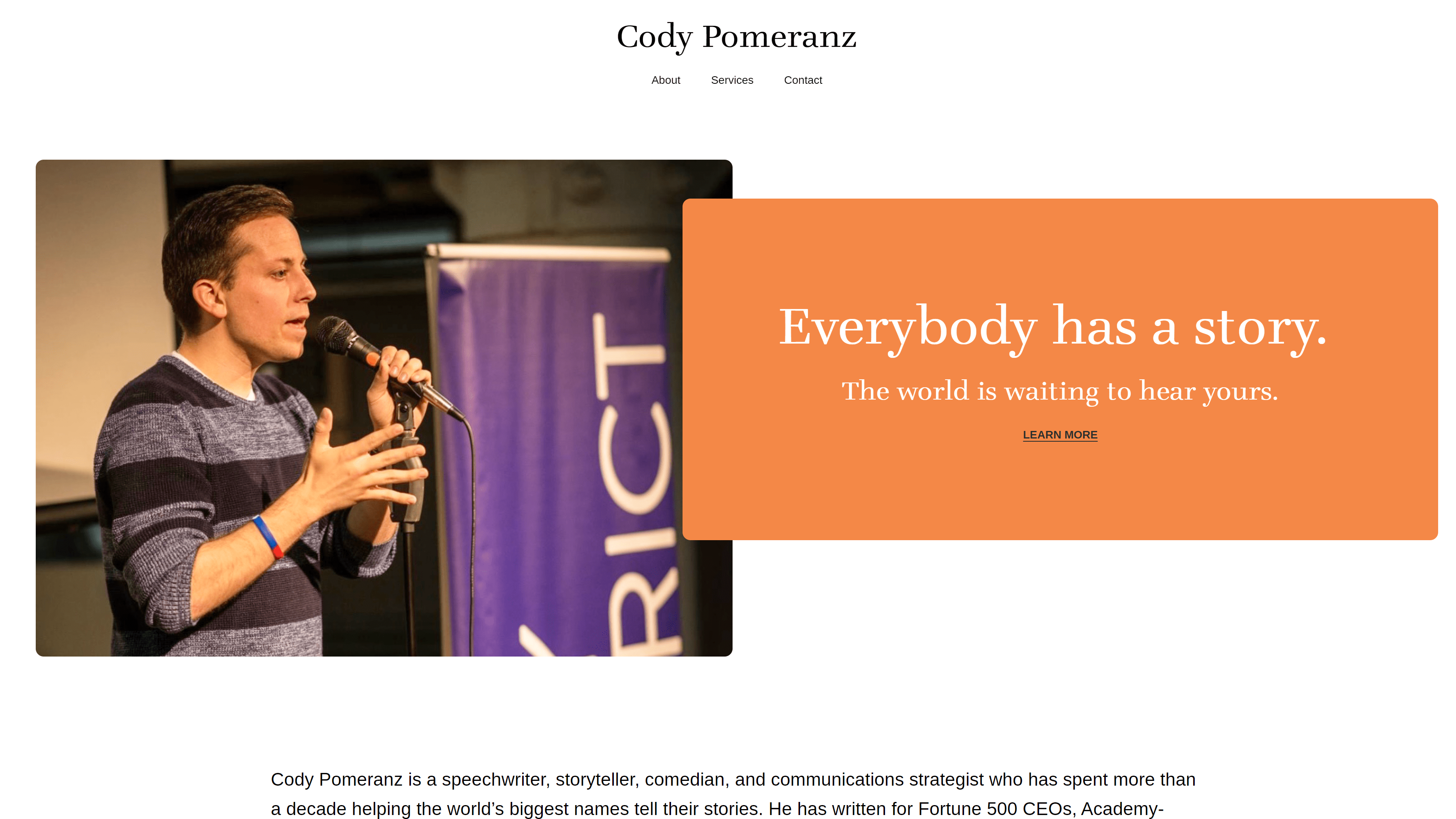 Speech Writing: A Service Website