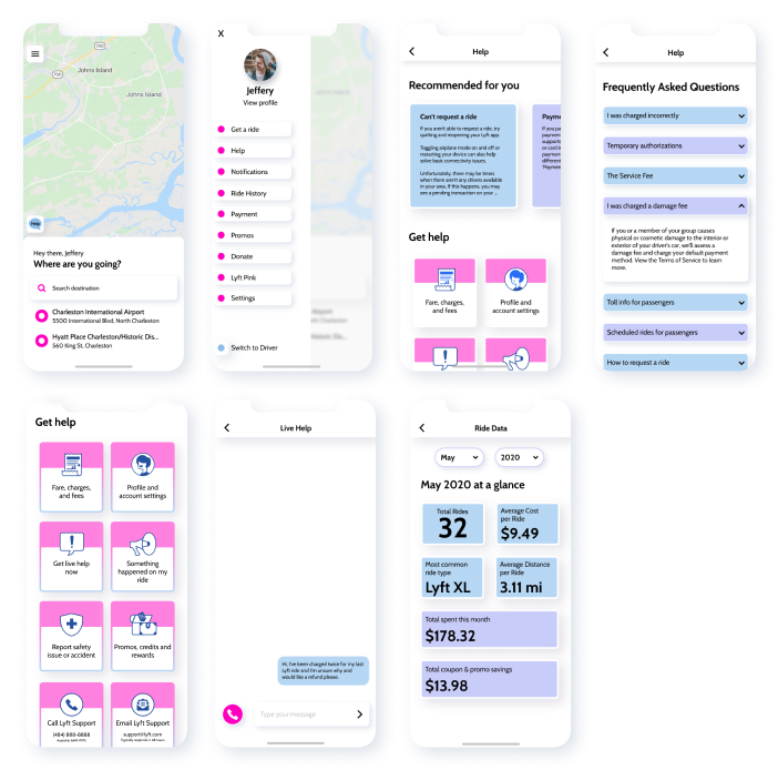 Lyfted (A Lyft Redesign)